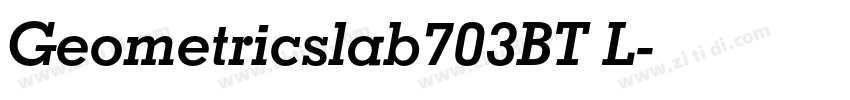 Geometricslab703BT L字体转换